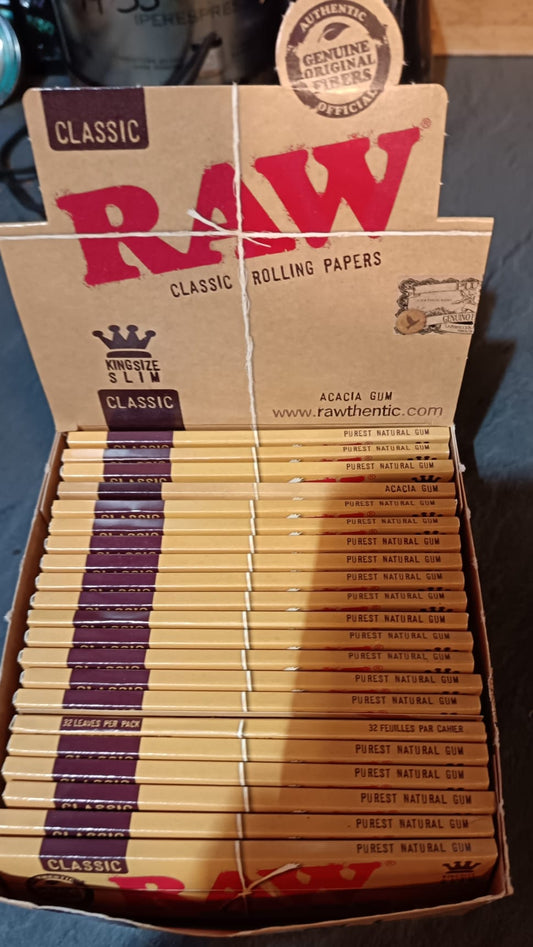 PAPEL DE FUMAR RAW 1 1/4 24 LIBRITOS DE 50 HOJAS
