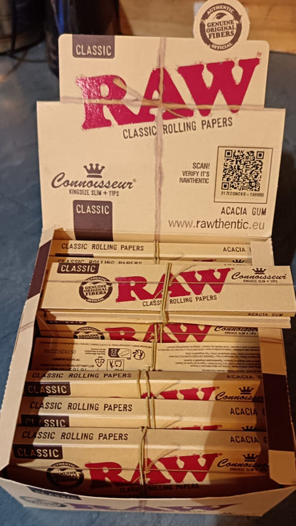 PAPEL y FILTROS DE FUMAR RAW CONNOISSEUR